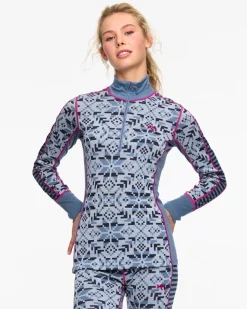 Hot Else Half Zip Baselayer - 100% Merino Wool Wool Long Sleeve
