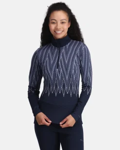 Clearance Julianne Wool Half Zip Wool Long Sleeve