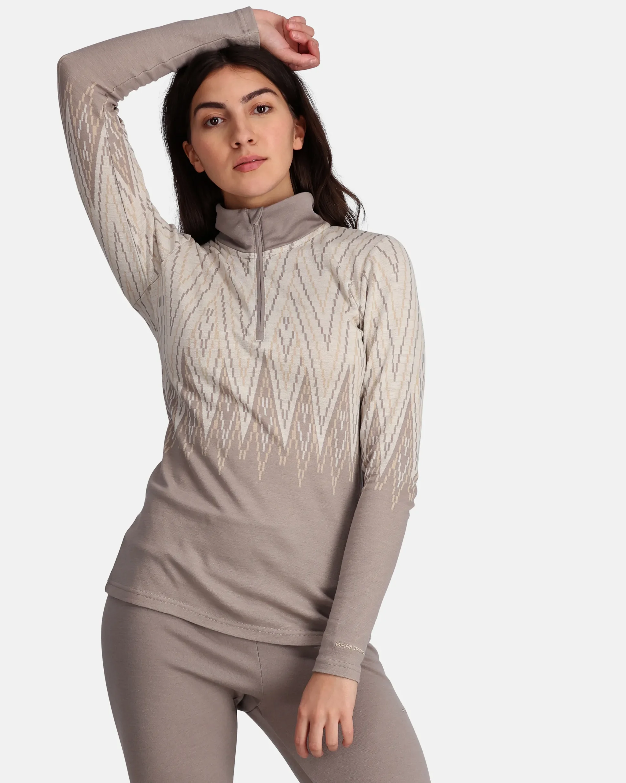 Online Julianne Wool Half Zip Wool Long Sleeve
