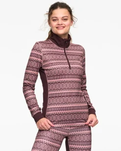 Hot Lune Half Zip Baselayer Technical Base Layer