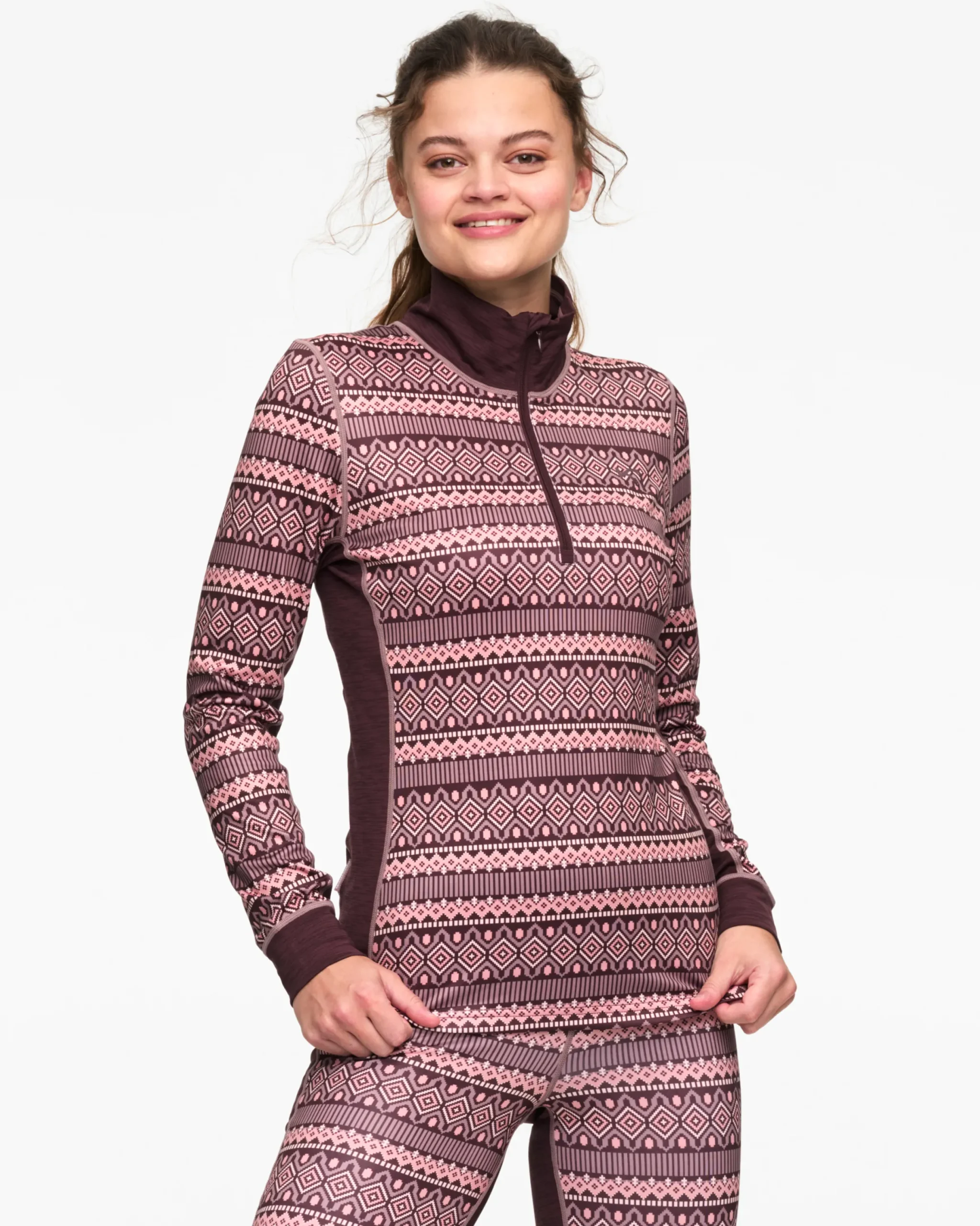 Hot Lune Half Zip Baselayer Technical Base Layer