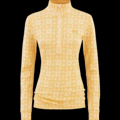 Sale Rose Half Zip Baselayer Top - 100% Merino Wool Wool Long Sleeve