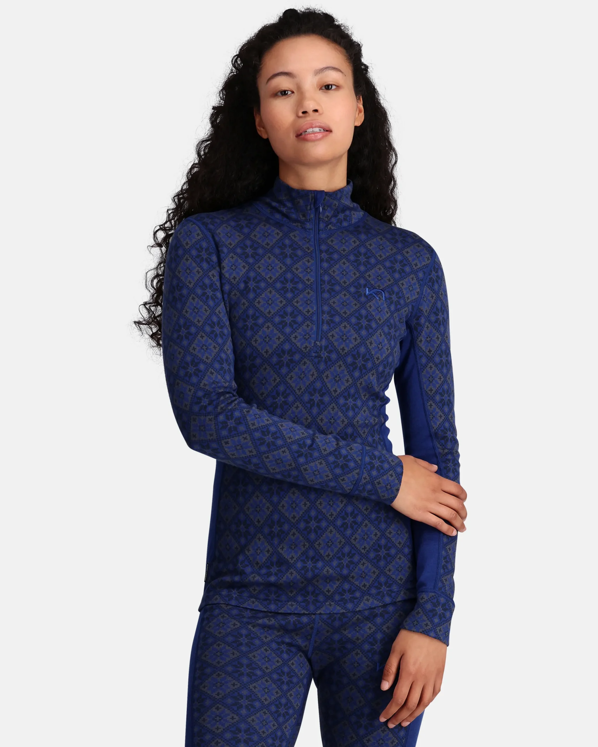 Best Sale Rose Half Zip Baselayer Top - 100% Merino Wool Wool Long Sleeve