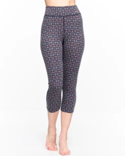 Fashion Rose Light Baselayer Capri Pants Wool Base Layer Pants