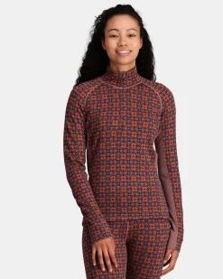 Discount Rose Light Baselayer Half Zip Wool Long Sleeve