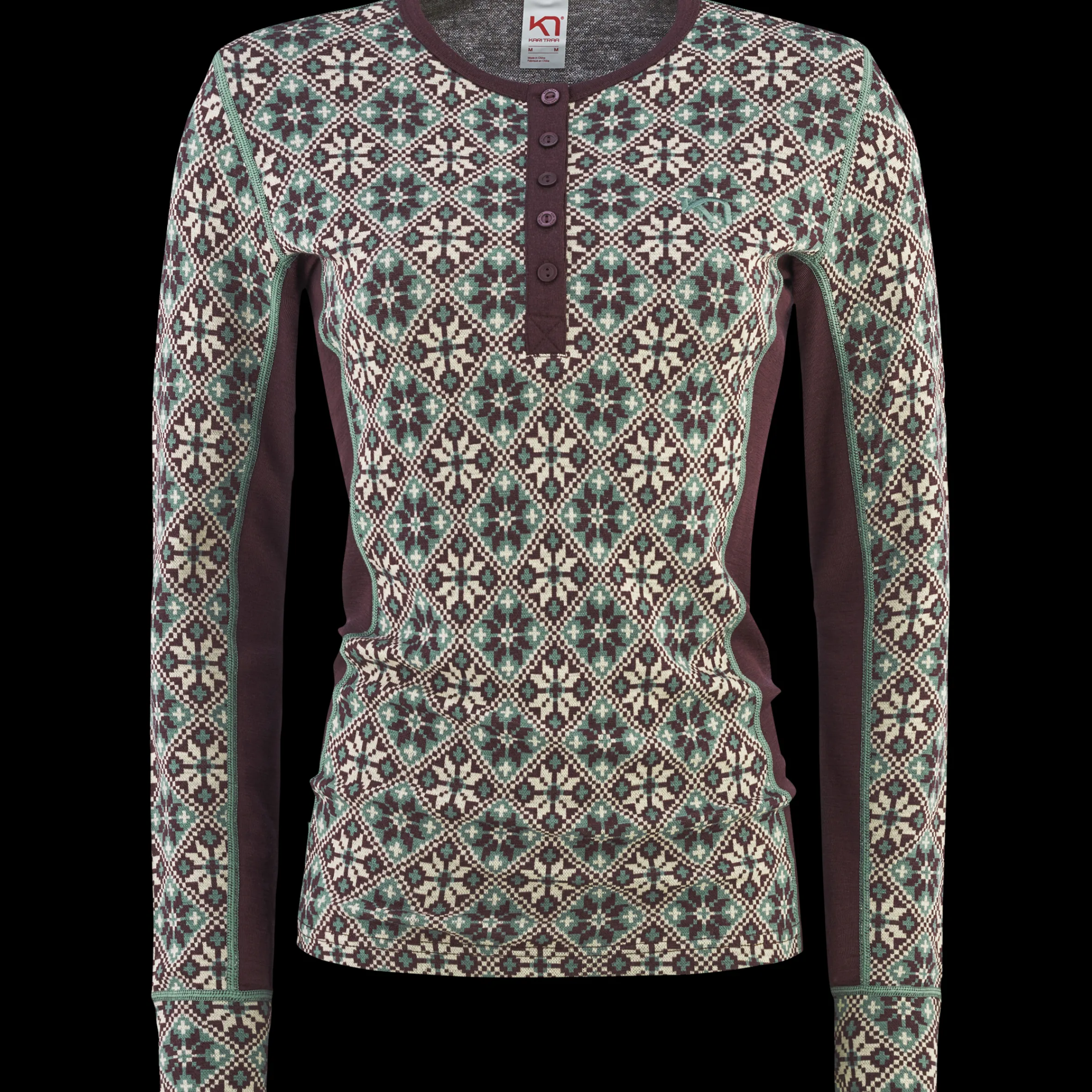 Best Rose Long Sleeve Baselayer - 100% Merino Wool Wool Long Sleeve