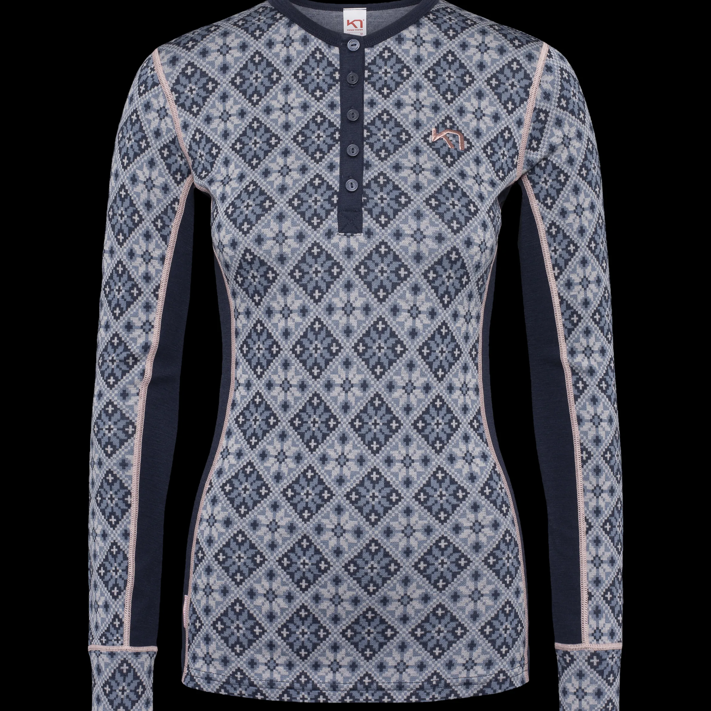Outlet Rose Long Sleeve Baselayer - 100% Merino Wool Wool Long Sleeve