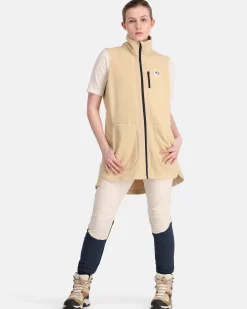 Store Sanne Pile Vest Long Fleece|Vests