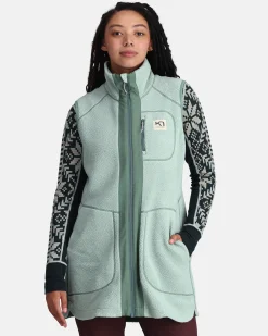 Cheap Sanne Pile Vest Long Fleece|Vests