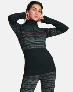 Sale Silja Half Zip Baselayer - 100% Merino Wool Wool Long Sleeve