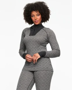 Cheap Voss Cashmere Mix Half Zip Wool Long Sleeve