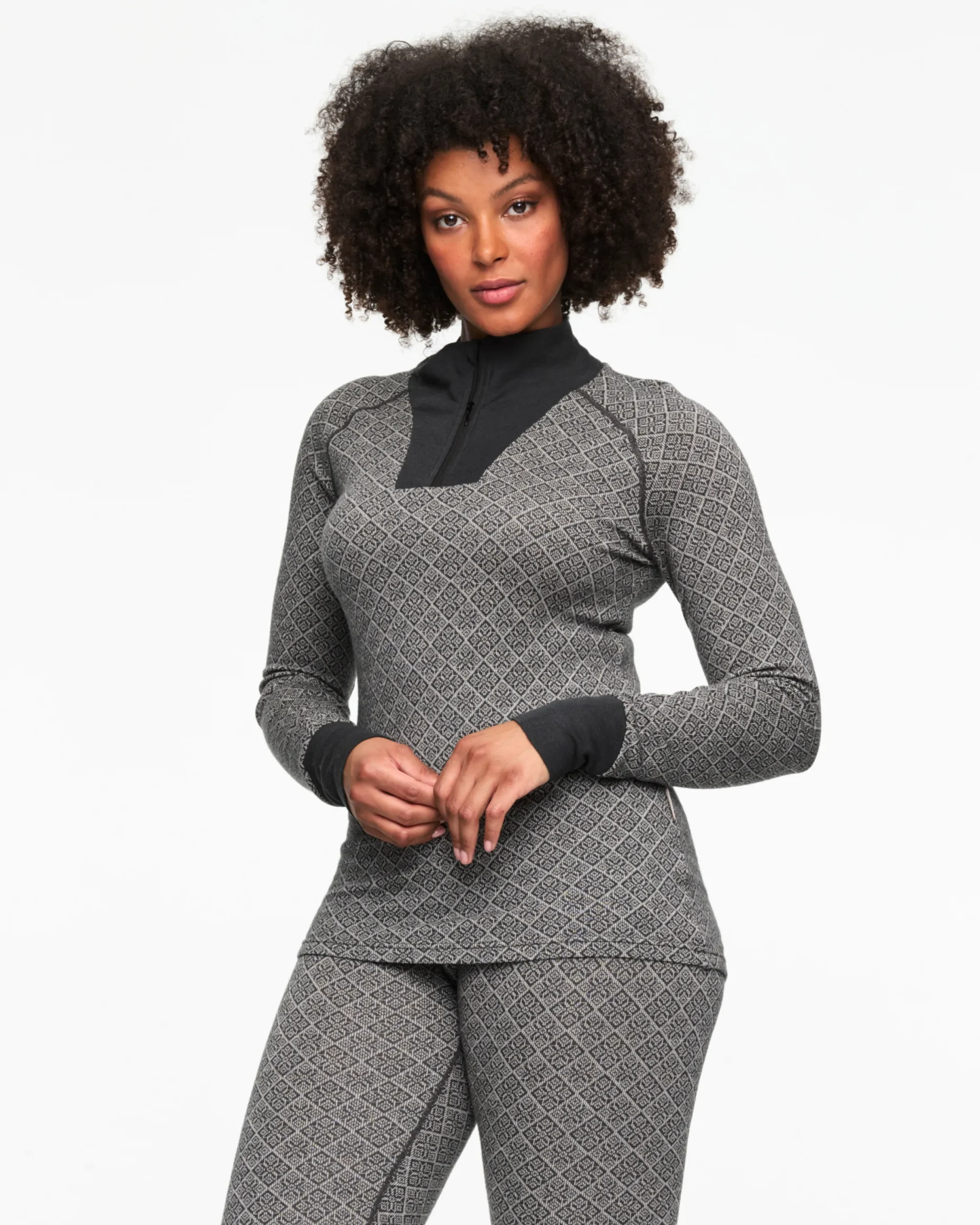 Cheap Voss Cashmere Mix Half Zip Wool Long Sleeve