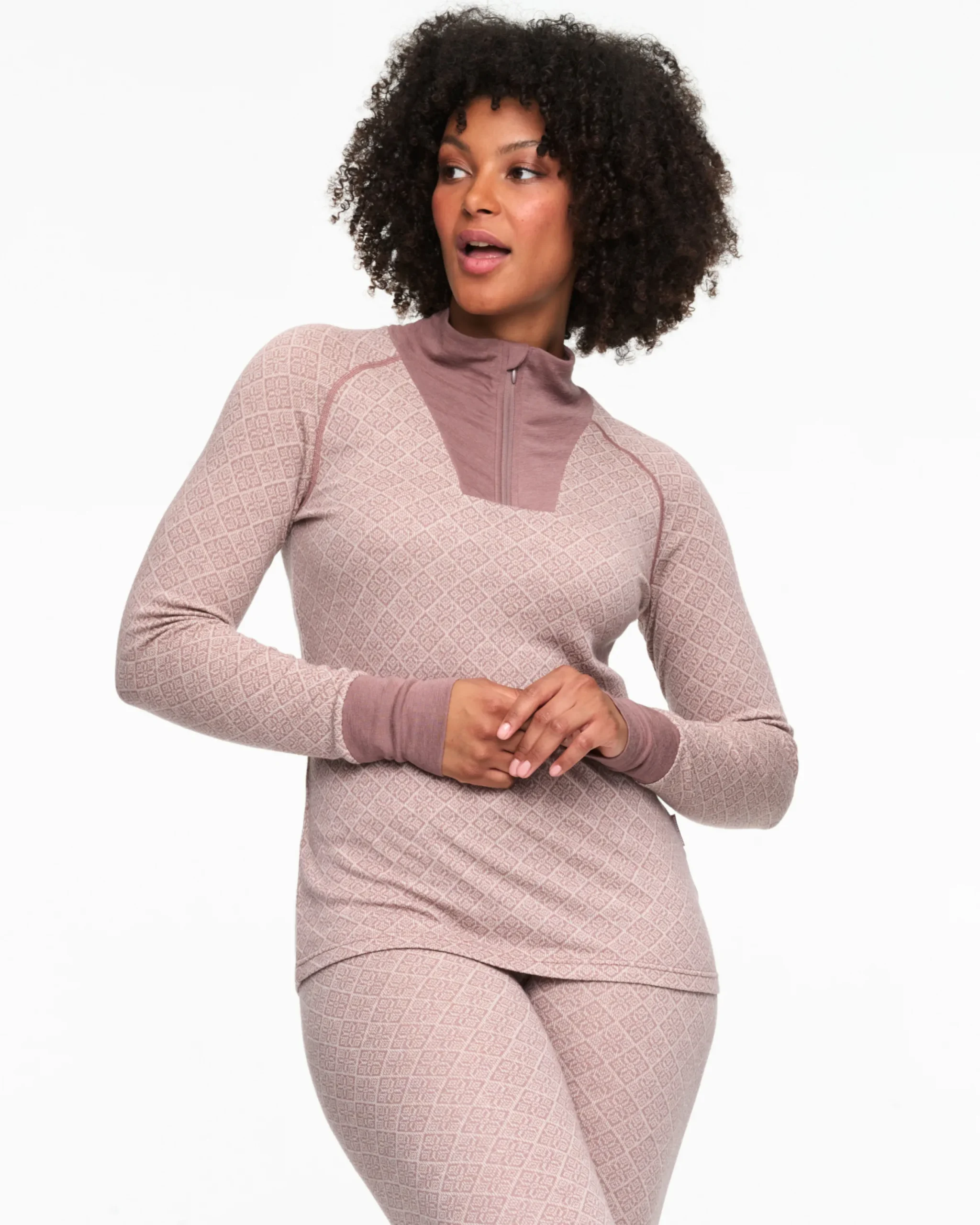 Discount Voss Cashmere Mix Half Zip Wool Long Sleeve